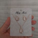 نیم ست الماسی طرح قطره
