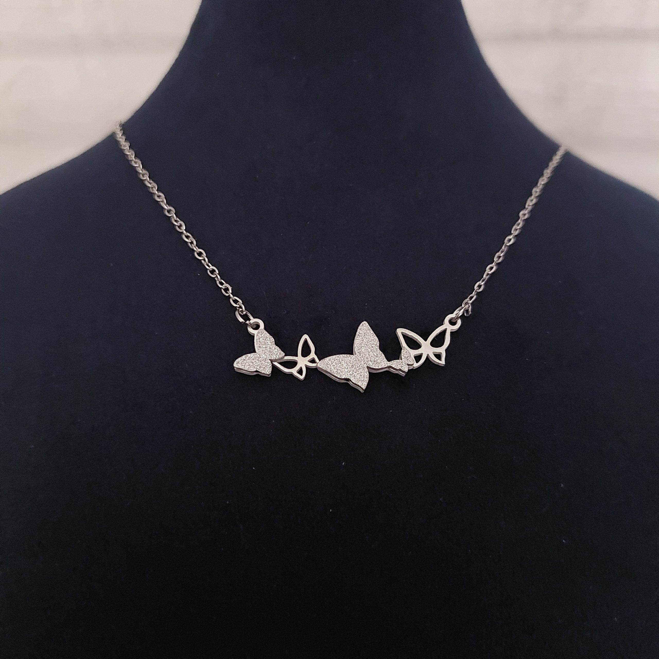 jewelry set نیم ست طرح پروانه متوسط