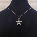 گردنبند نگین دار طرح ستاره