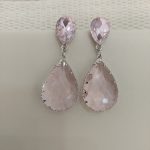 گوشواره نگین دار طرح قطره
