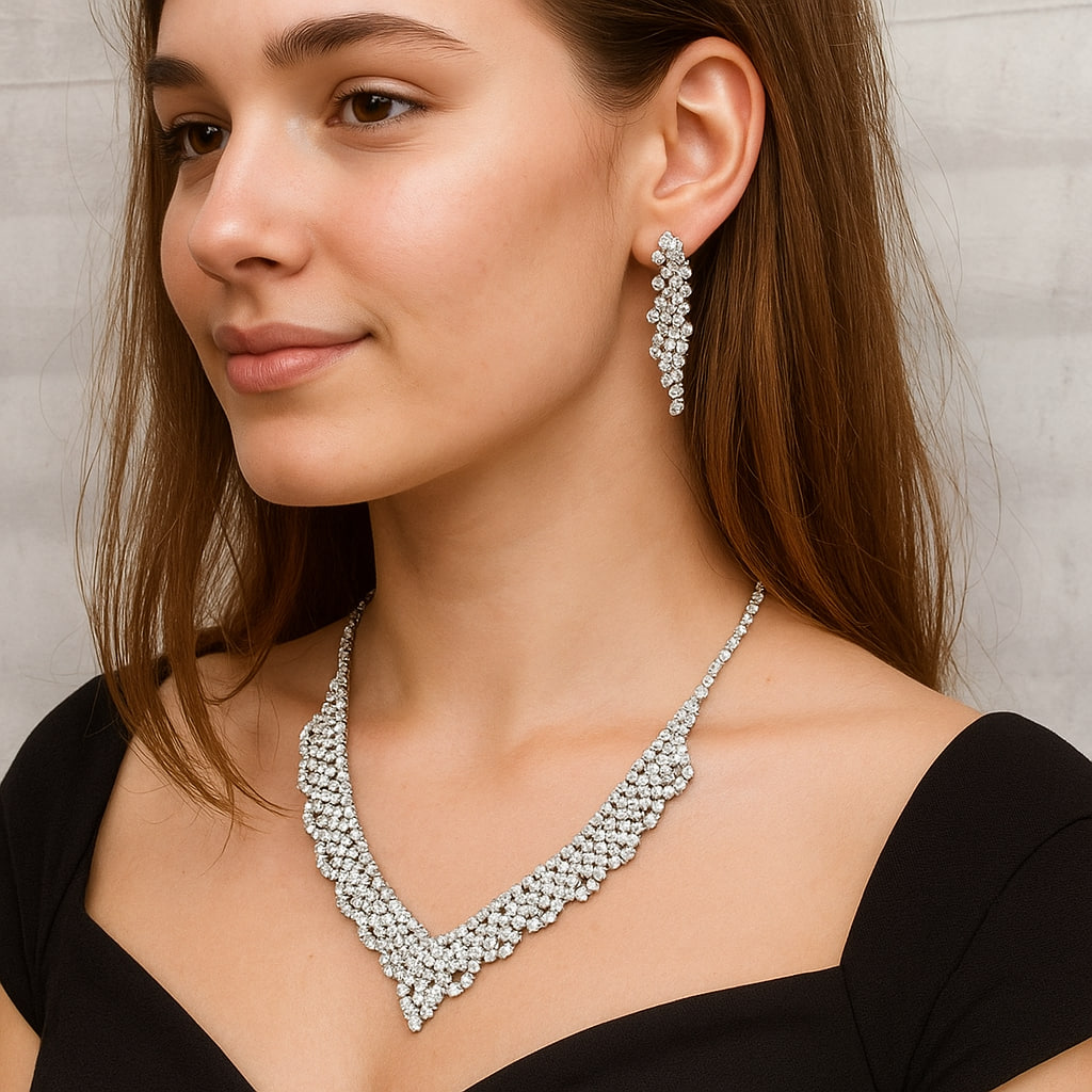 jewelry set نیم ست پرنگین سلطنتی