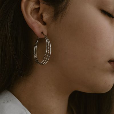 گوشواره سه لاین حلقه‌ای
