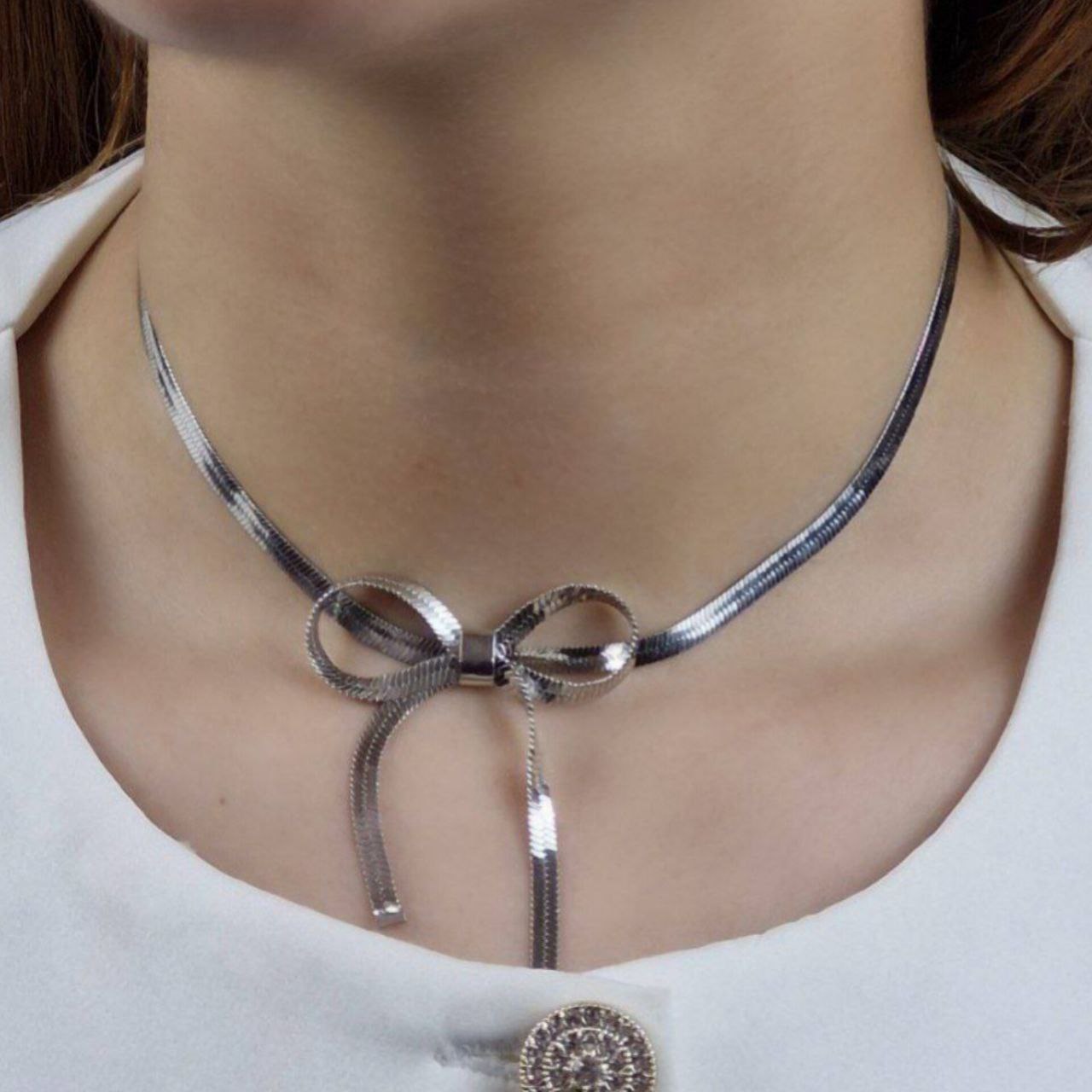 necklace گردنبند ماری طرح پاپیون